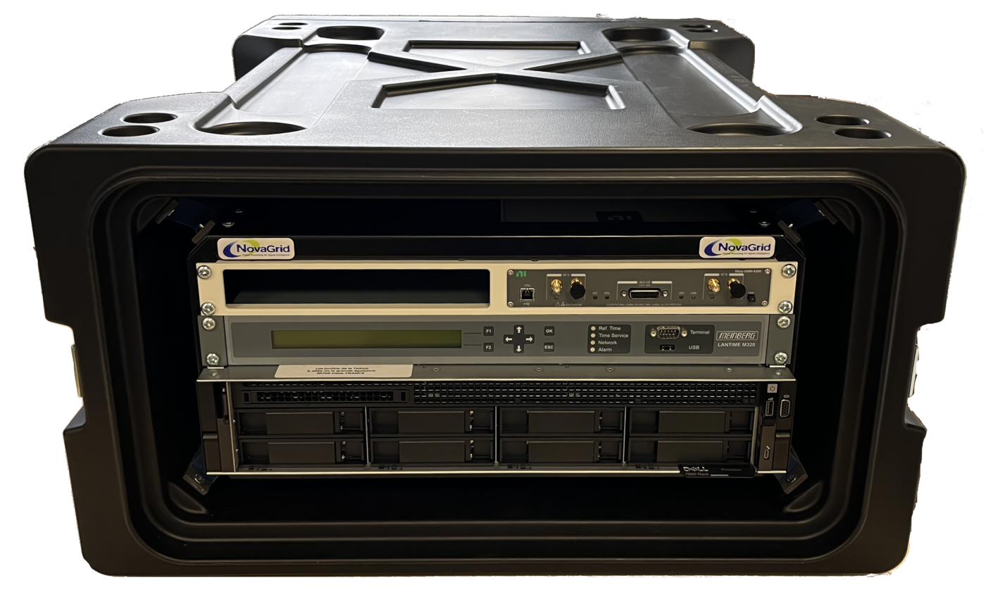 NovaGrid transportable system — rugged enclosure with integrated server, timing reference and SDR front end